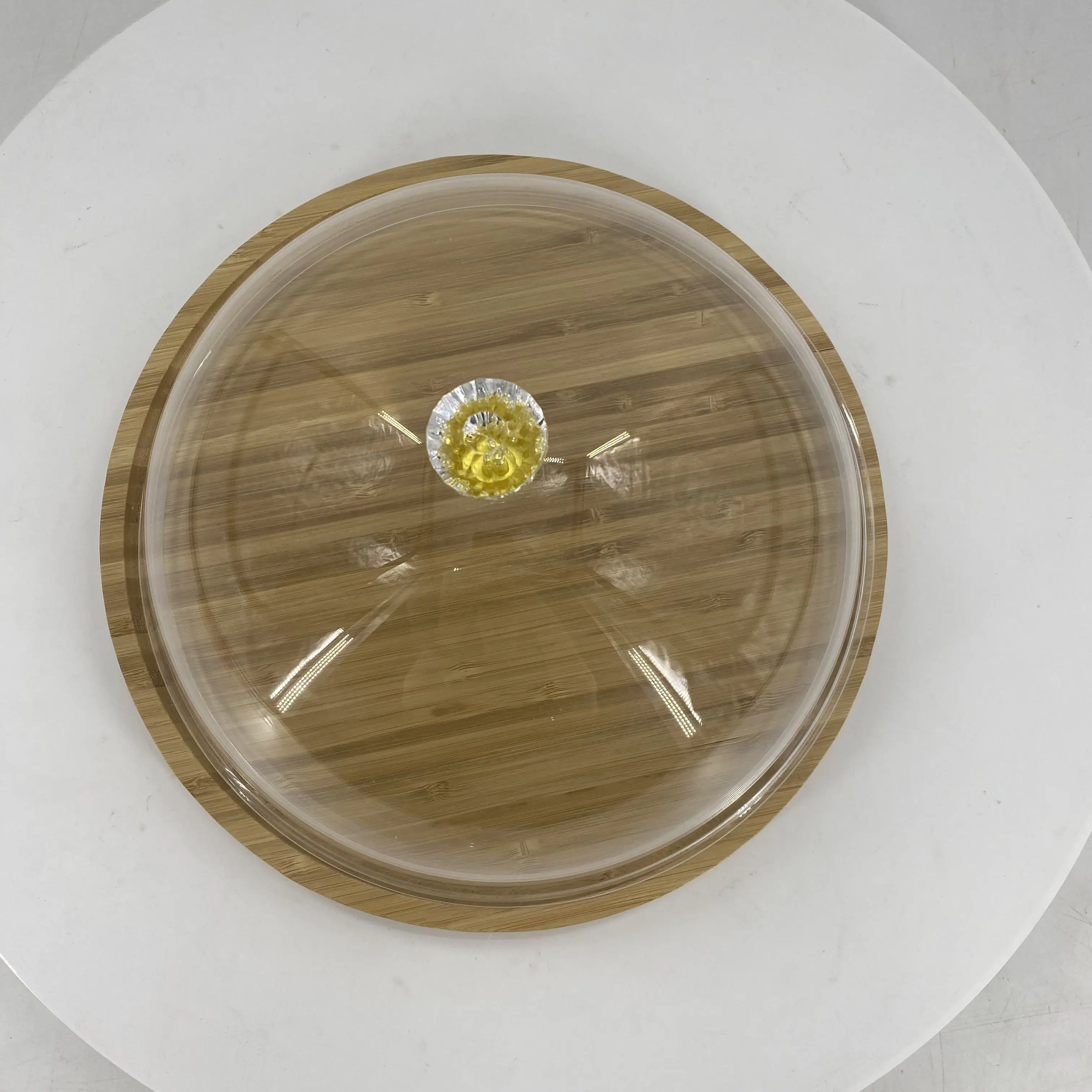 bamboo fruit serving platter dessert holder  wooden cake stand bamboo Cake Stand