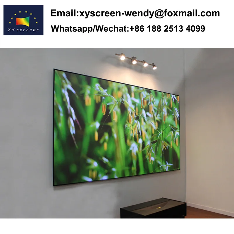 XY Screen PET Crystal  UST ALR projector screen 100-120 inch for xiaomi laser beamer