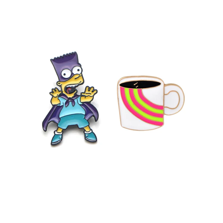 High Quality Offset Printing Logo Custom Stainless Steel Hard Pin Badges Epoxy Badge Shield