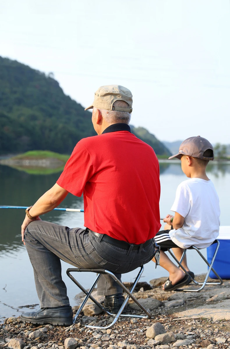 Складной стул для пляжа, путешествий, кемпинга, портативный складной стул из нержавеющей стали и алюминия для рыбалки для взрослых
