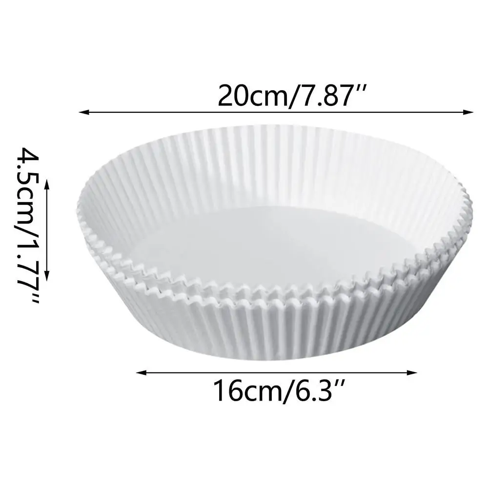 Biodegradable food grade parchment paper disposable air fryer paper tray