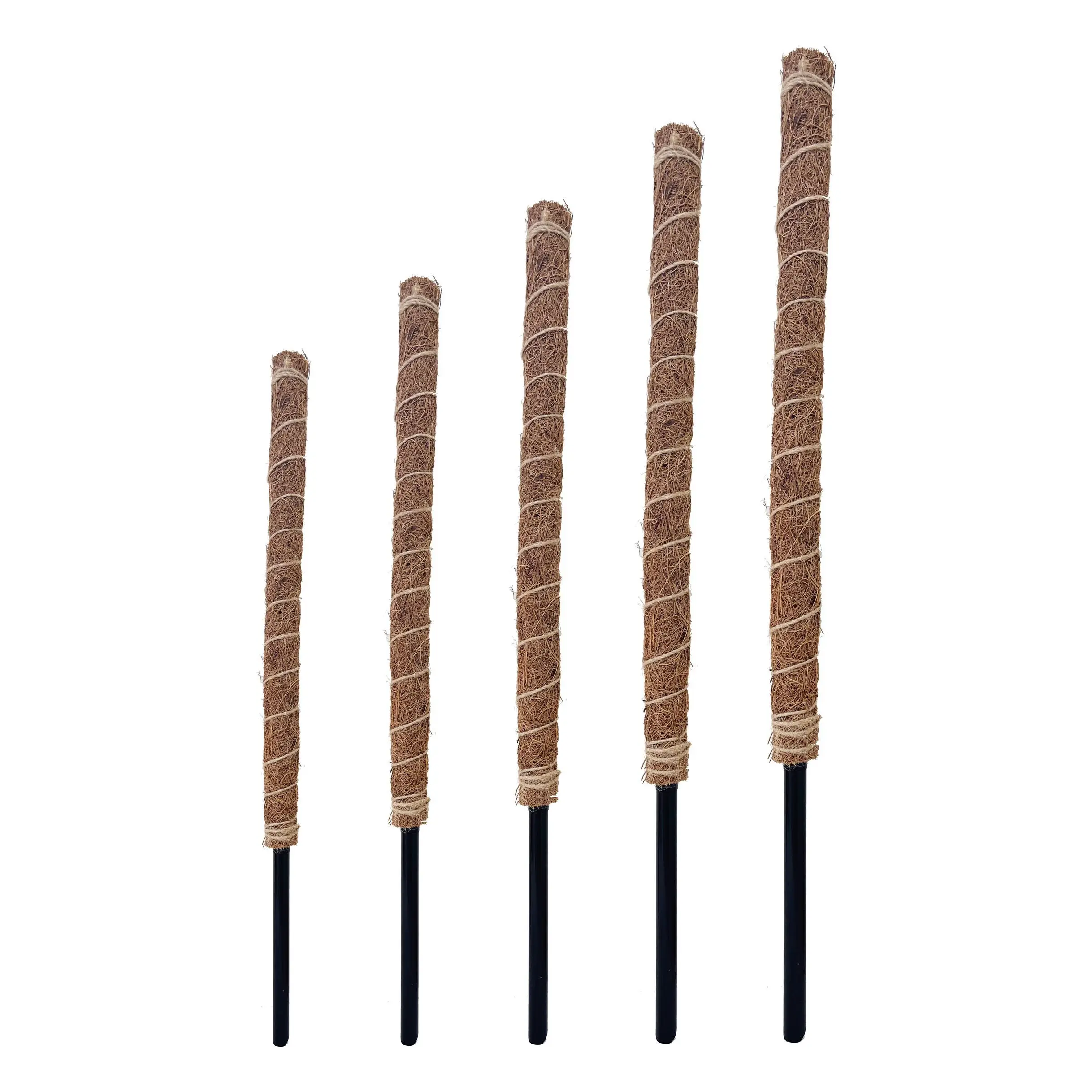 Rust Proof Metal Stake16 inch CoCo coir fiber Deformable plant support stick for climbing plants
