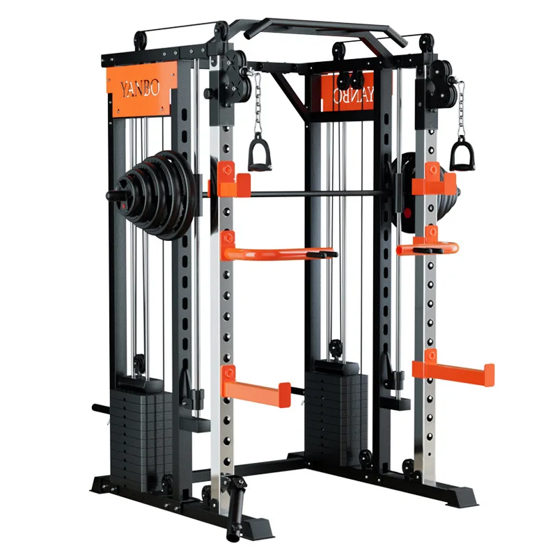 customized Smith Machine Comprehensive Training Fitness Equipment Home Gym Multifunctional Squat Rack with weight stack