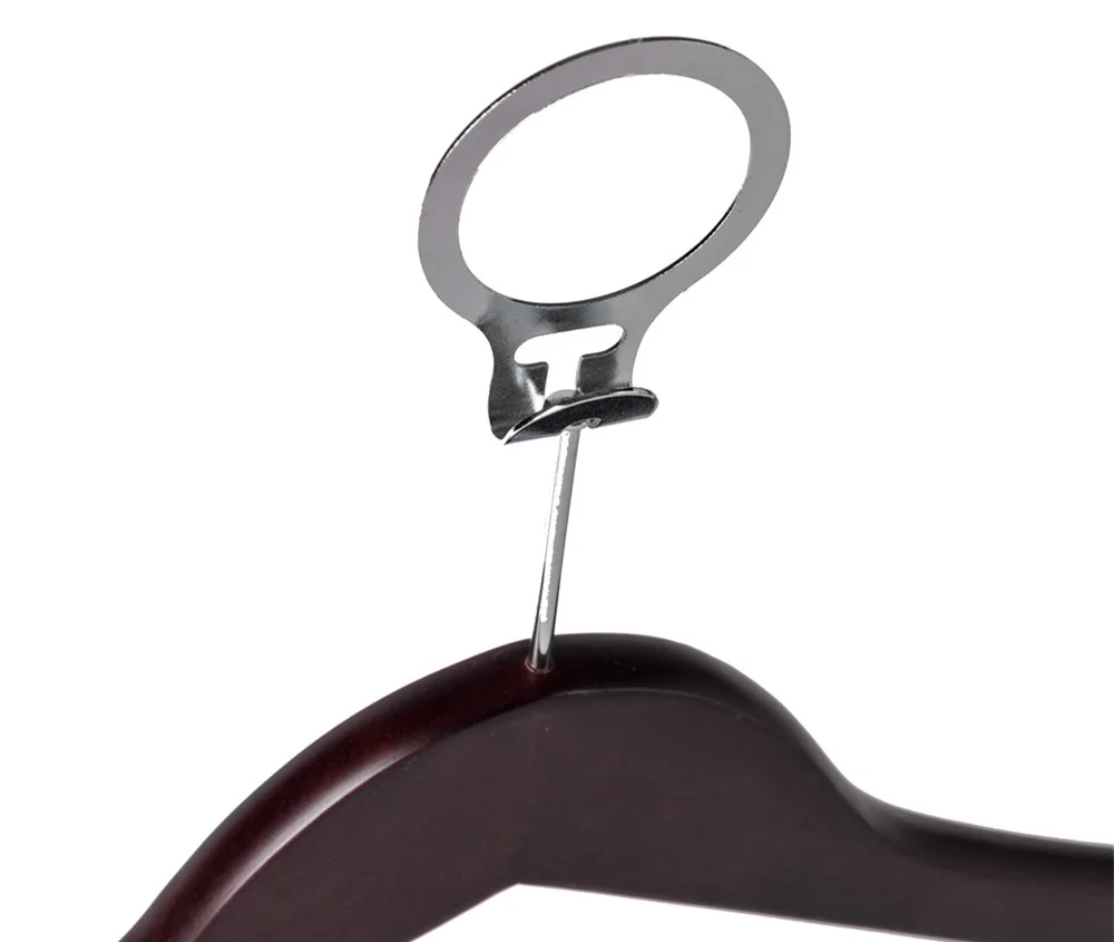 Jason Wholesale Custom Hotel Wooden Hangers with Ring