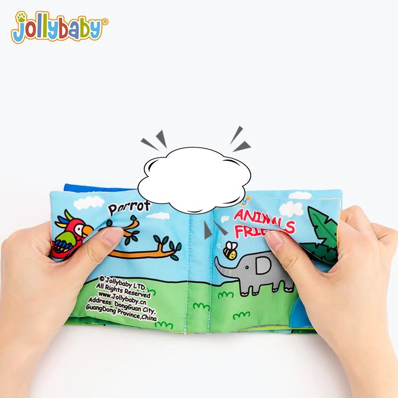 Rustle Sound Soft Cloth Reading Educational Baby Books 6 themes Colorful Soft Sensory Toys for 0+ Ages Kids