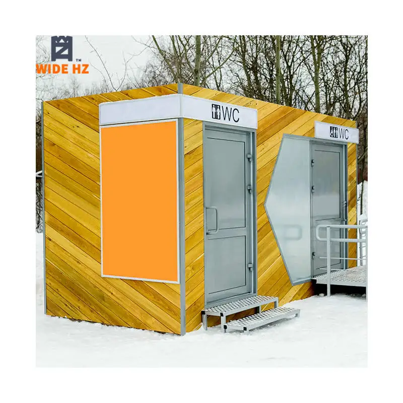 Portable outdoor bathroom toilet and shower WC container cabin