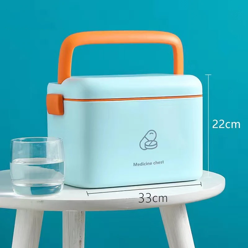 Large Capacity Household Standing Medical First Aid Kit Medicine Storage Box