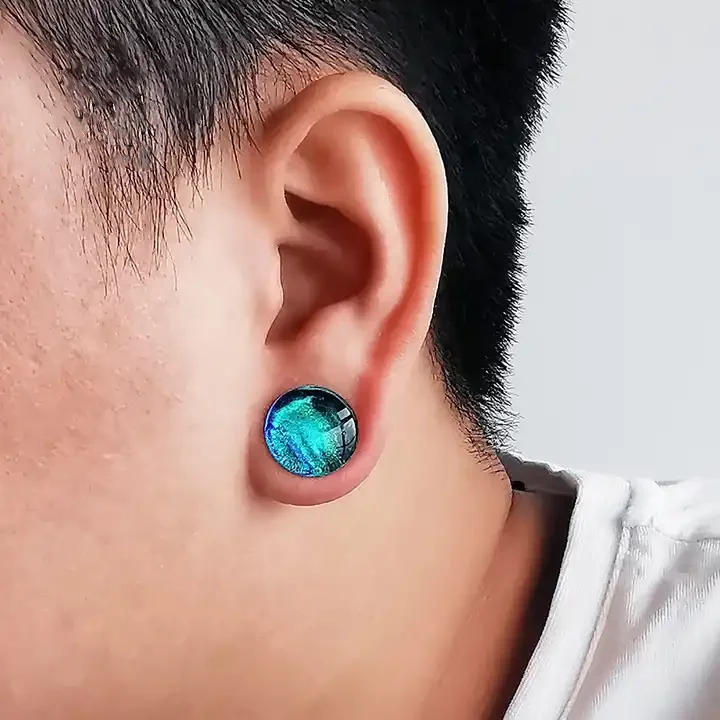 Ear Expander Gauges Piercing Kit Stretcher Flesh Tunnel 6-16mm Dazzle Color Mirror Polish Screw Ear Tunnels And Plugs