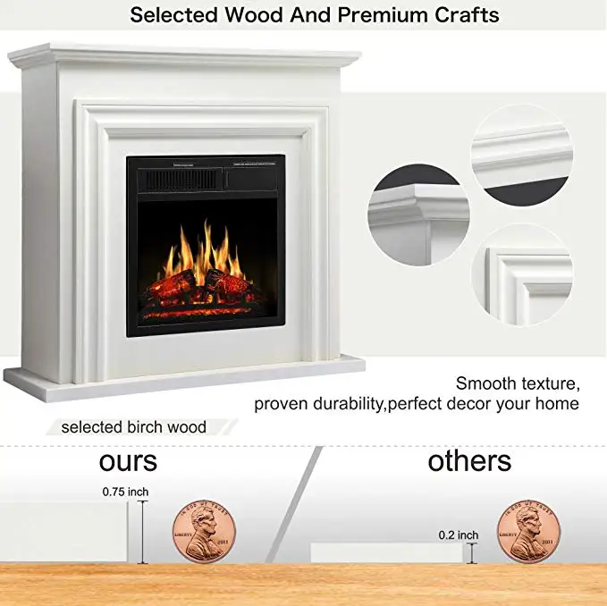 High quality wooden fireplace cabinet interior furniture