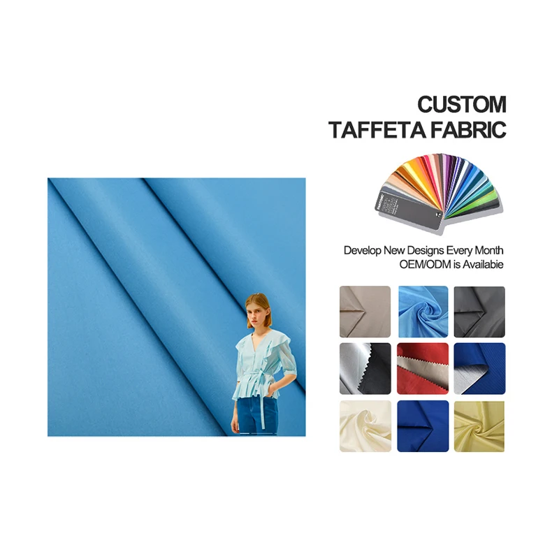 Высокое качество Легкий вес водонепроницаемый 190T подкладка использовать тафта полиэстер атласная ткань