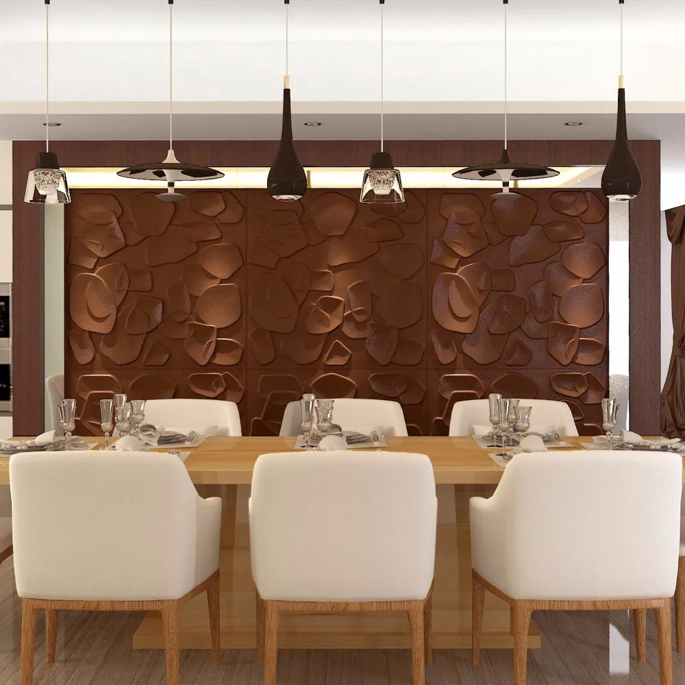 Longtime Stone Design Art3d Textures  PVC 3D  Wall Panel for Decoration