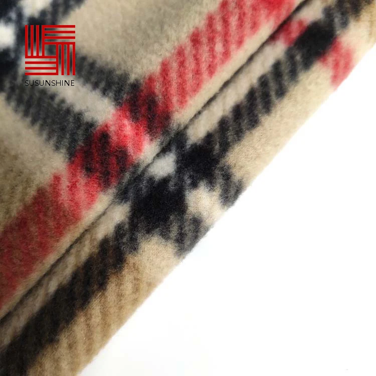 
Alibaba china supplier jacquard soft textile fabric polar fleece for garment 