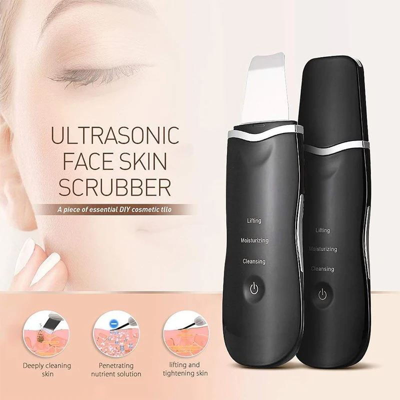 Anlan Ultrasonic Skin Scrubber Facial Cleaner Face Scrubber