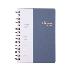 Personalized Spiral Diary Weekly Journal High-quality Budget Leather Financial Planner with Dividers