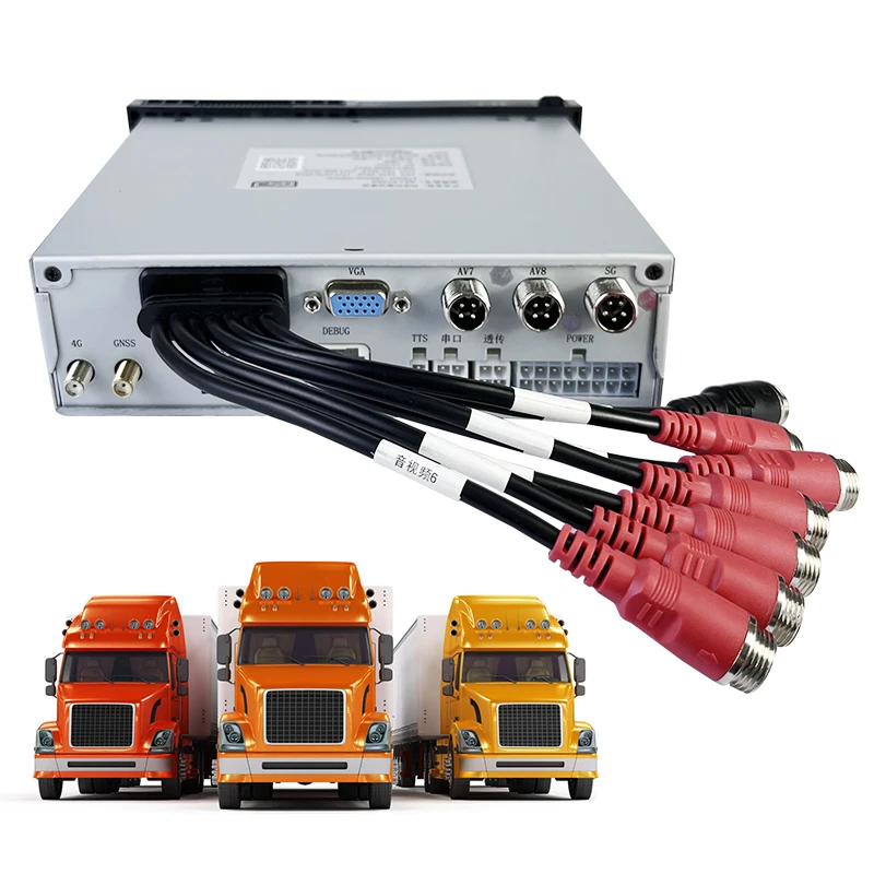 4G Mobile MDVR 8 Channel Car Vehicle 720/1080P HD Color Black Camera Lens SD Card Truck School Bus Car MDVR Dashcam