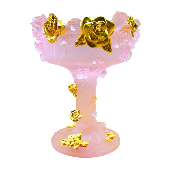 Wholesale Ramadan Crystal Rose Mini Bakhoor Mubkhar Incense Burner For Event Giveaways