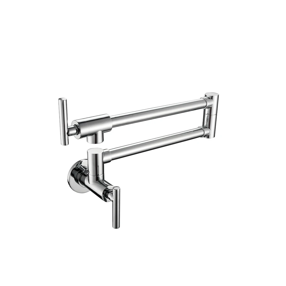 Pot Filler Mixers Tap Single Handle Wall Mounted Kitchen Sink Water Faucet CUPC Certificated Brass Modern Home Single Hole Side