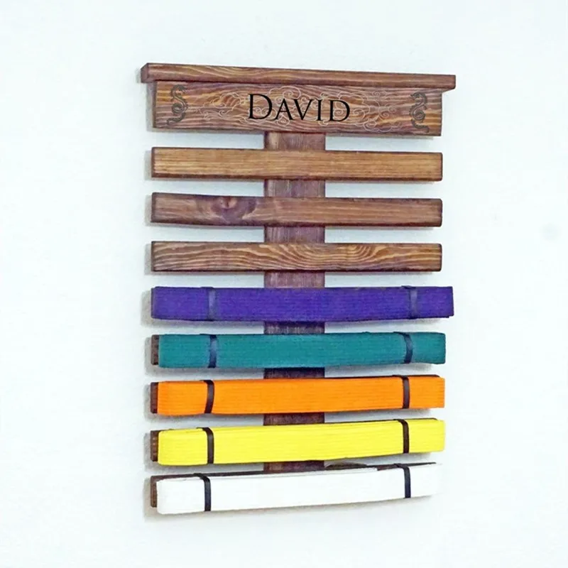 Jiu Jitsu martial arts taekwondo karate belt holder display rack art martiaux