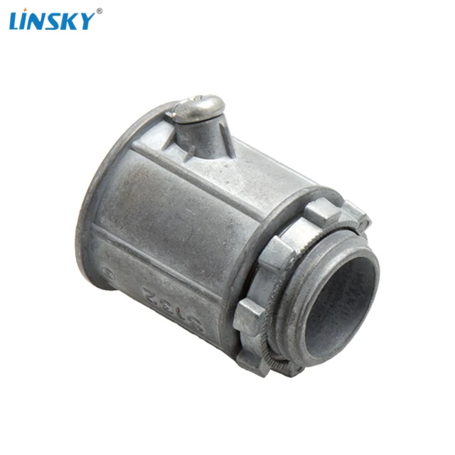 electrical conduit fittings flex metallic conduit connectors flex set screw connector Zinc
