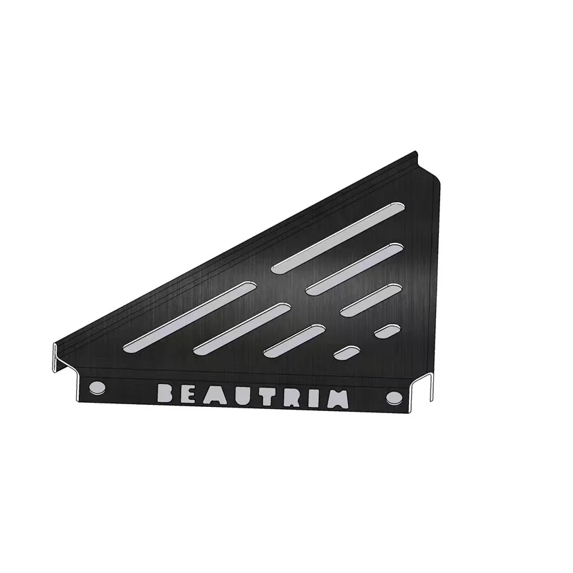 Ningbo Beautrim Stainless steel bathroom and  kitchen shelves placed in the corner of the wall hold  toiletries