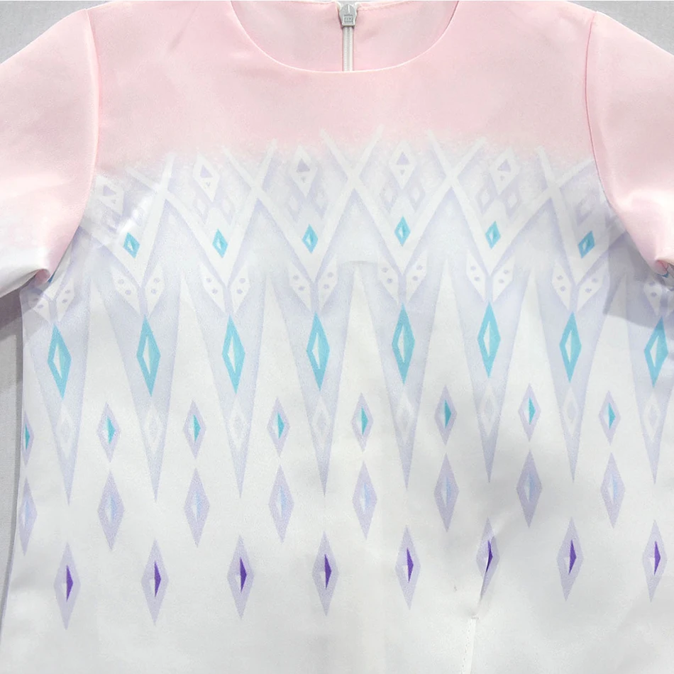 
Snow Queen 2 White Girls Elsa 2 Dress Halloween Costume Children Christmas Gowns Infant Kids Holiday Dress 