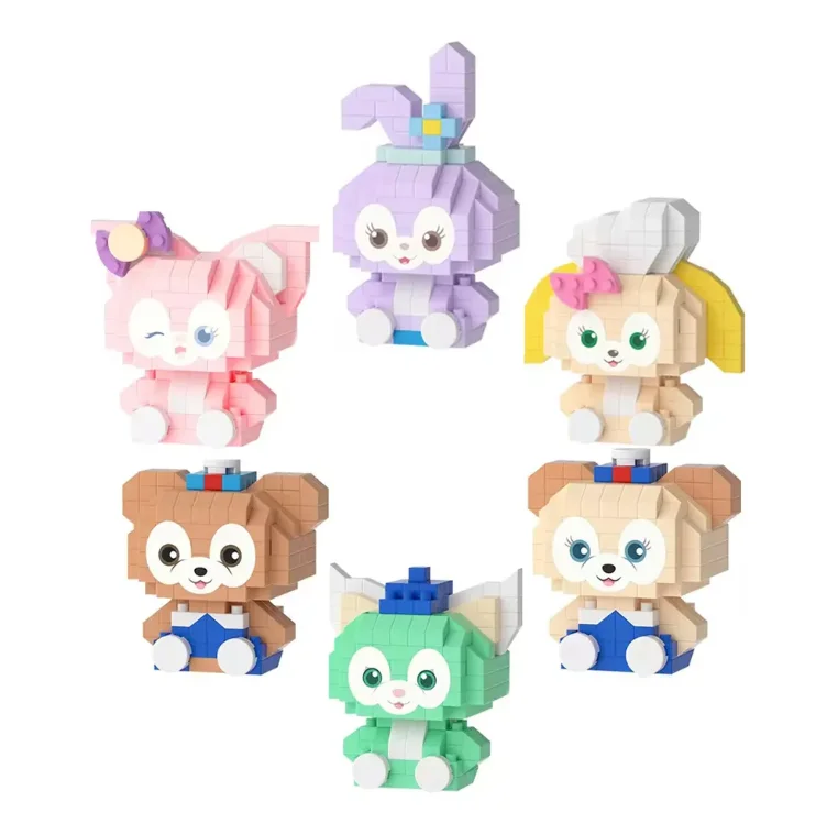 building block sets Cartoon Anime Series Melodi Kids Toys Creative DIY Bunny Brick Figure Toys Mini Sanlio Building Blocks Toys