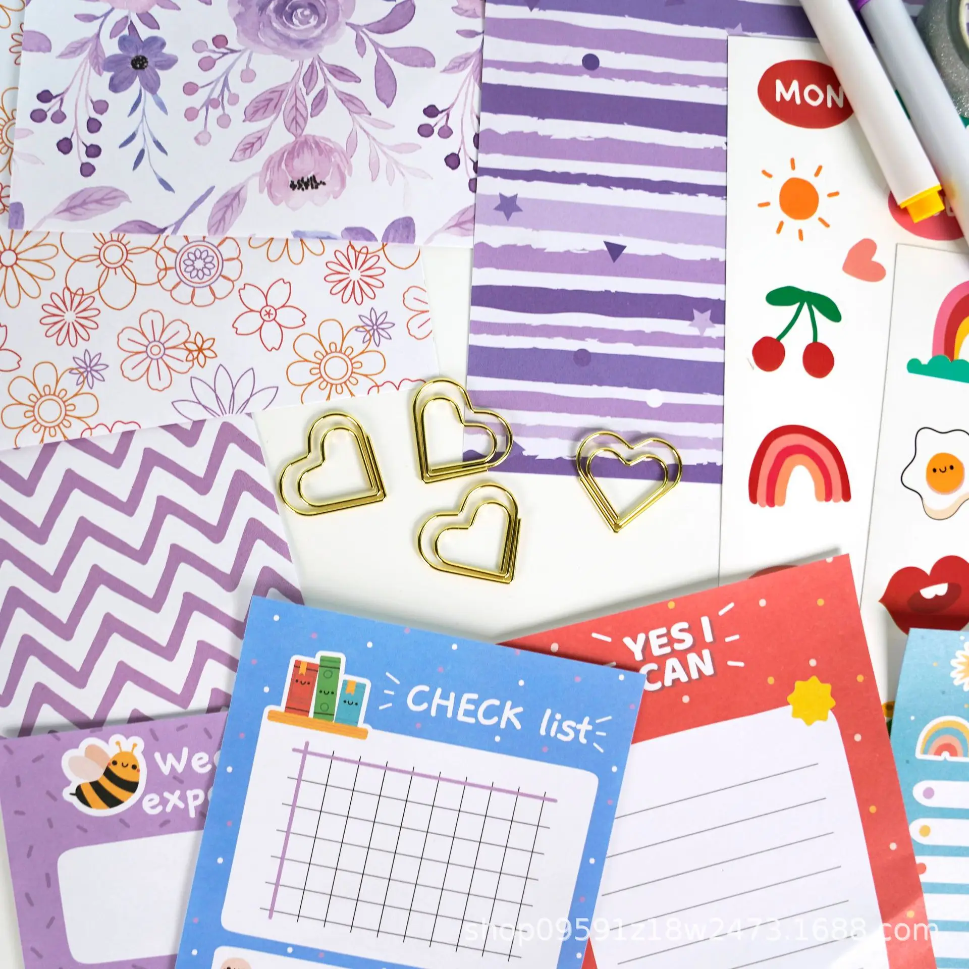 New gift box set retro literary girl  material combination sticker notebook diary notebooks journal Stationery set