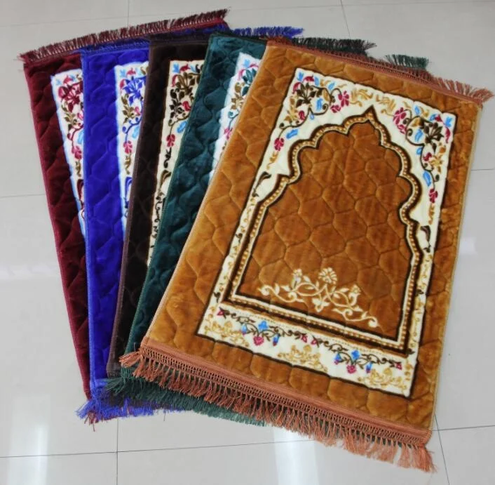 Travel portable floor carpets and rugs islamic arabic turkish sejadah muslim prayer mat 3d mosque carpet