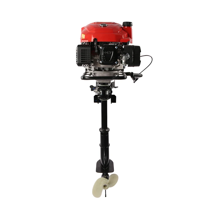 Fisherman used boat to fish haitang lake 196cc outboard engine