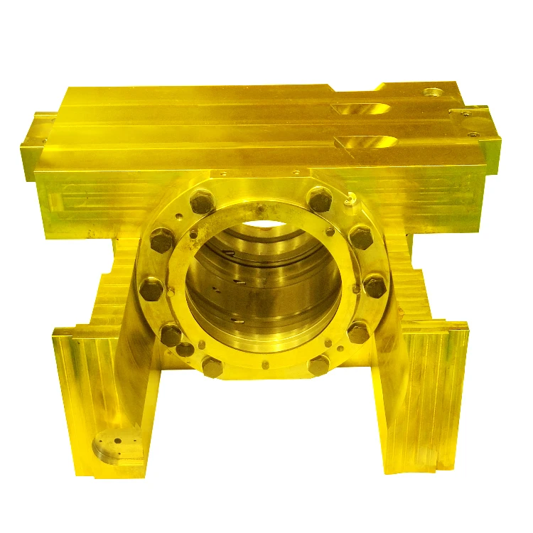 Small to large differential size reduction speed variator aluminum gear box bearing box