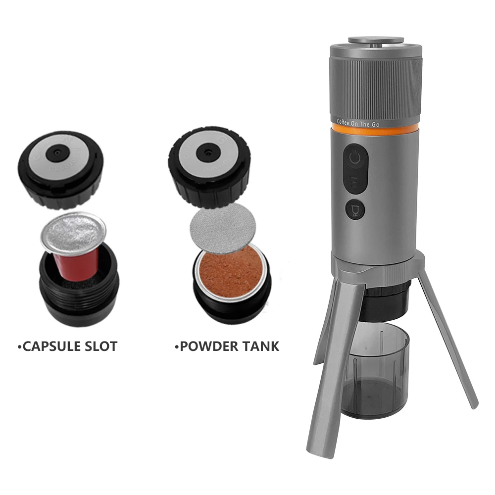 Mini Automatic Smart Portable Drip Coffee Machine Type-c Charging Electric Hot Water Capsule Espresso Coffee Maker for Outdoor