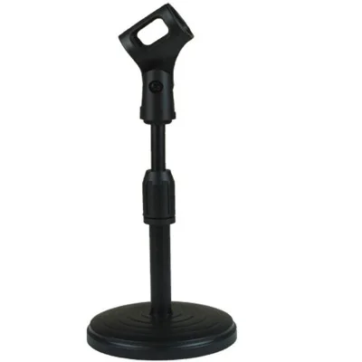 Portable mini mic desktop adjustable microphone stand for recording broadcasting