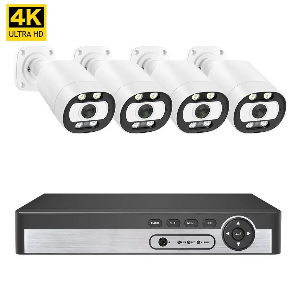 Motion Detection Waterproof Two-Way Audio 8Mp Cctv Xmeye Cctv Home Security System Camera 4K Ip Ai Camera