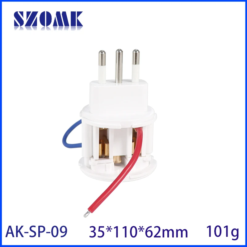 35*110*62mm Smart Italy Standard Socket Enclosure White Wireless Wifi Smart Plug Power Socket Oem Box Enclosure With App