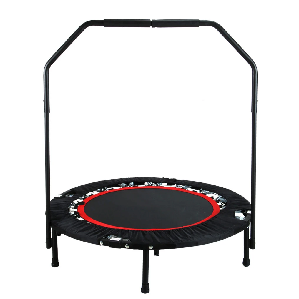 2022 hot sale 40 Inch mesh fabric trampolin jumping Exercise fitness mini Trampoline with Handle for Adults Indoor House E0210