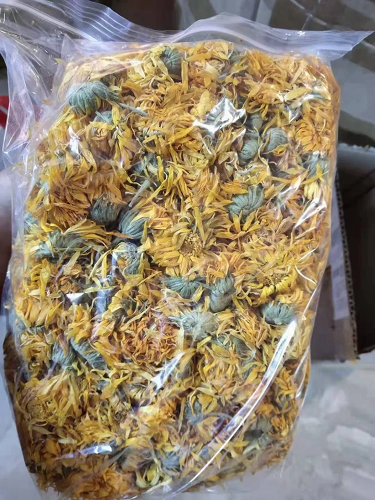 Orange color ground fine marigold powder dried marigold flower powder