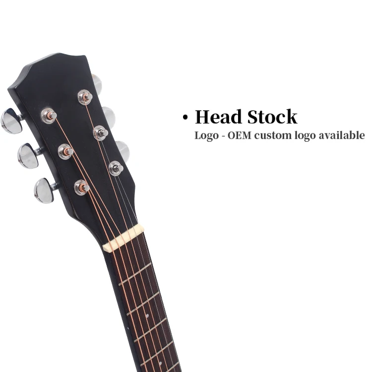 Handmade Music Instrument Spruce Top Acoustic Guitar a A+ Grade Solid with Chrome Die-cast Tuner
