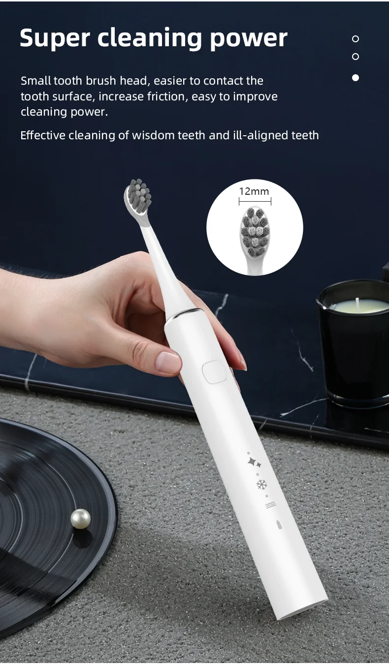 Christmas gift F. D. A  high quality rechargeable mini sonic toothbrush electric for children love adult
