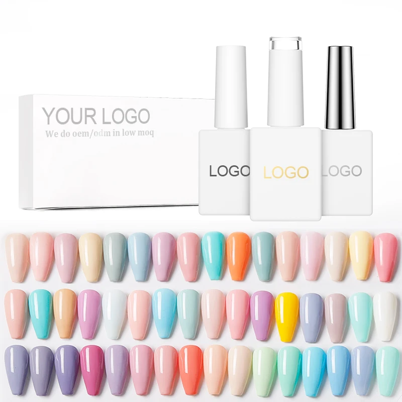 OEM Pink Neutral Vanish Private Label Macron Pastel Gel Polish Low MOQ Gel For Nails Nail Art Velvet Nail Gel