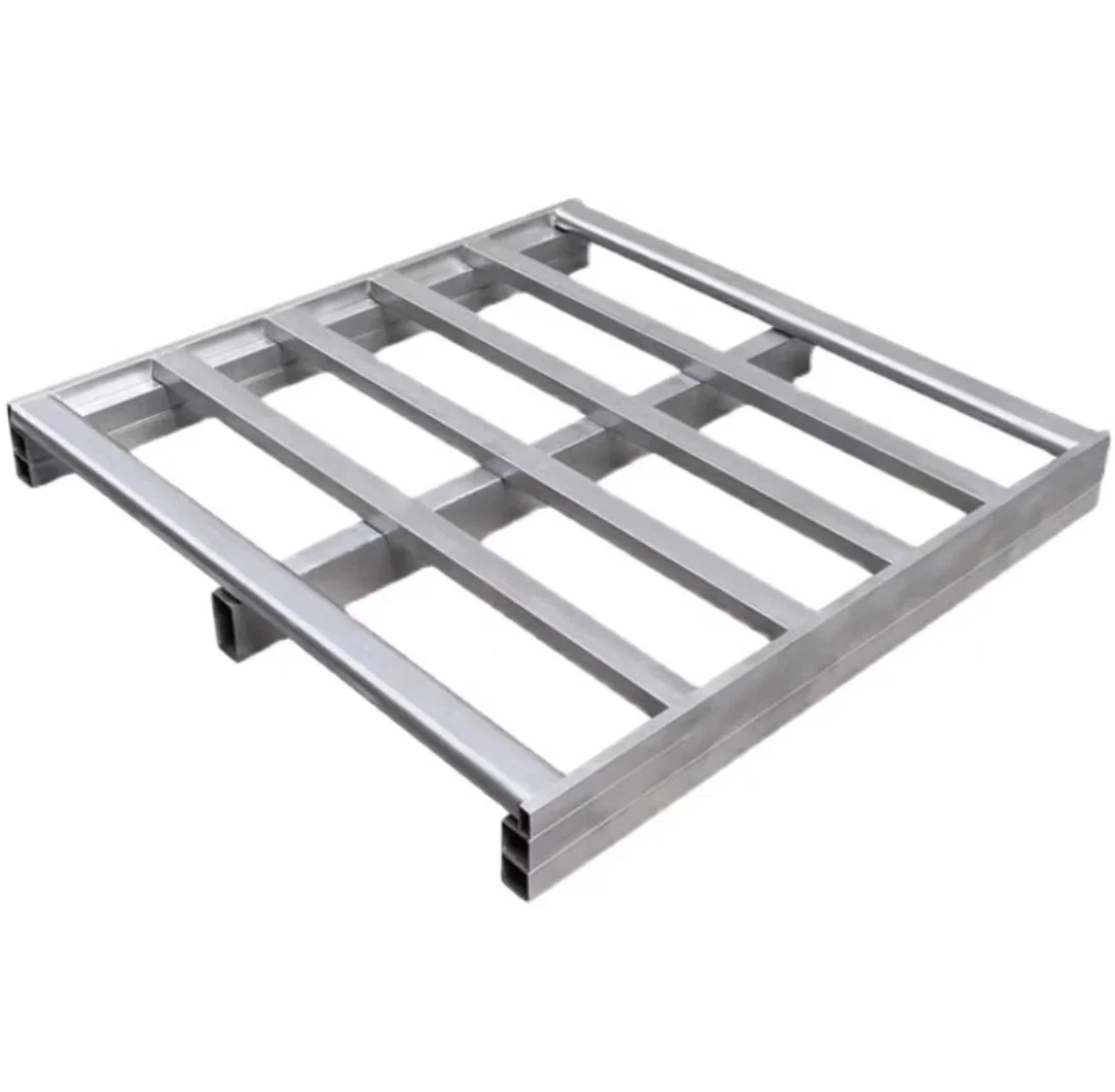 light steel pallet Heavy duty stacking racking system injection warehouse storage steel metal pallet