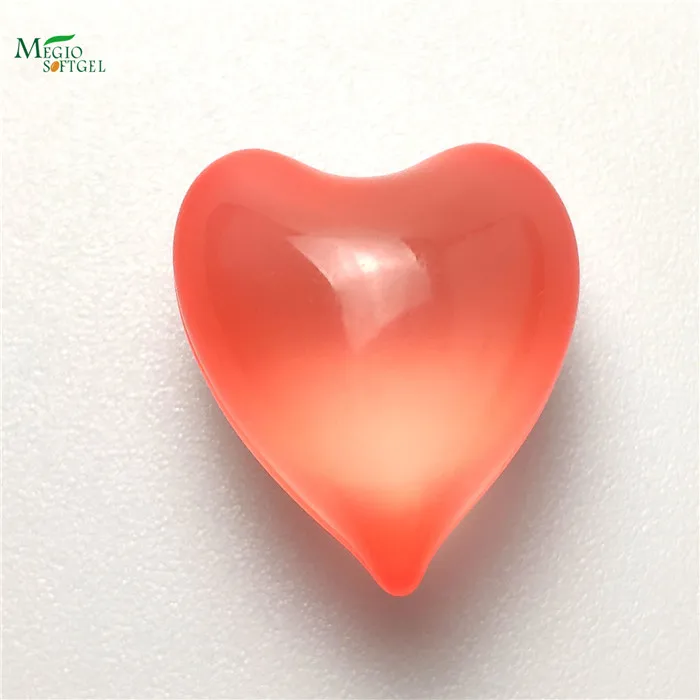 Different cosmetics facial pearl beauty oil capsule heart shaped bath oil beads