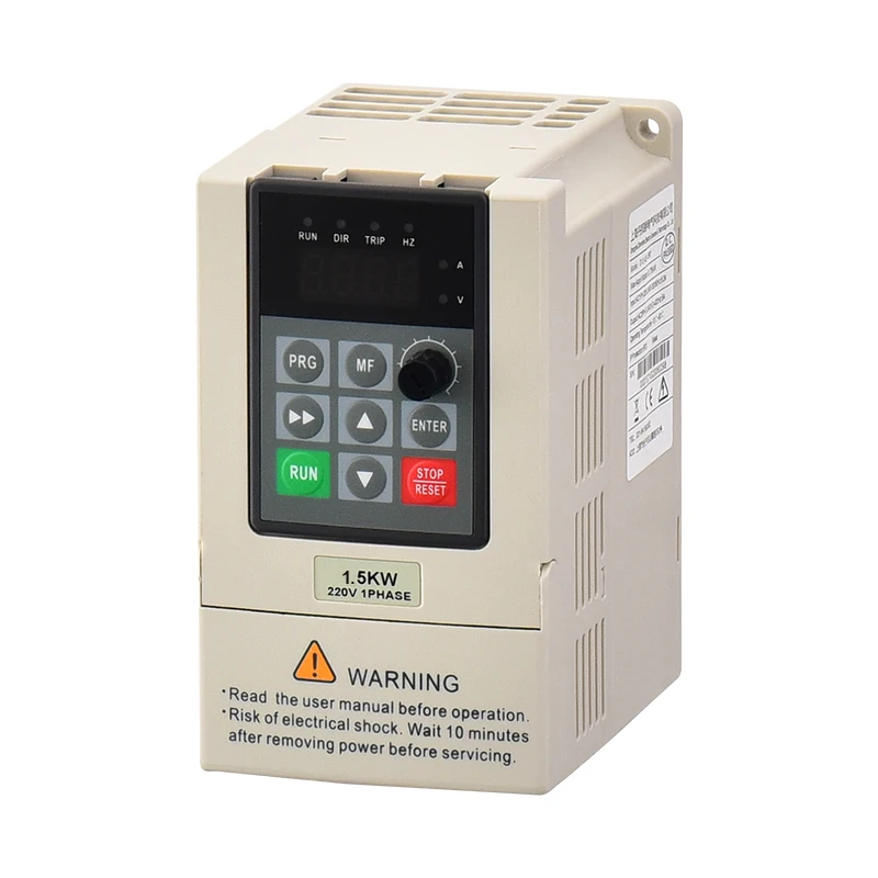 China vfd manufacturers D12 series 1.5KW 220V  single phase inverter mini inverter