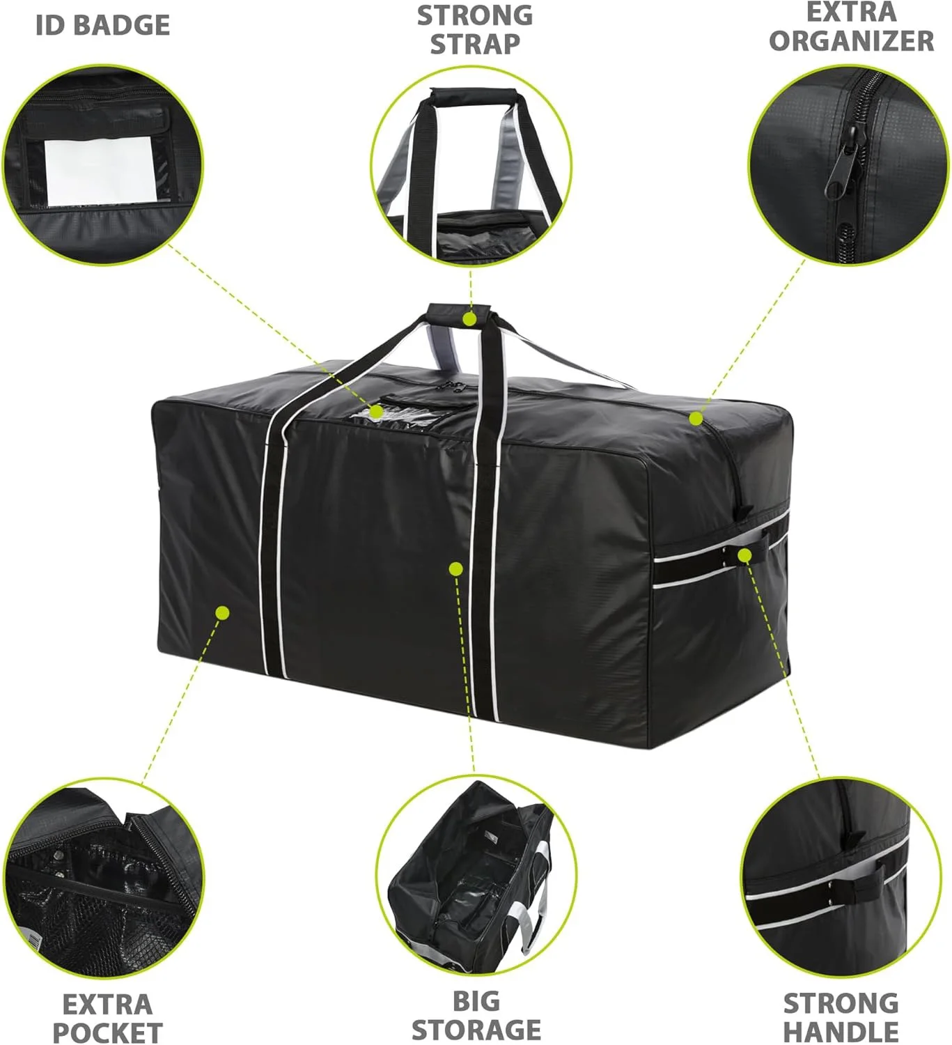 Custom Sport Bag Hockey Accessory Bag Ice Hockey Goalie Bag