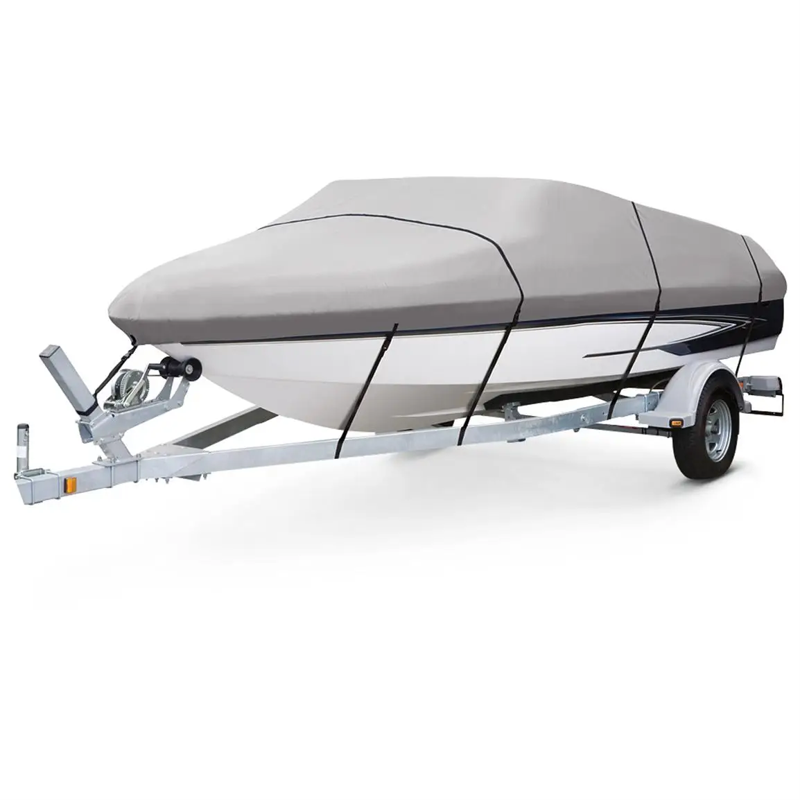 150D Oxford Cloth Trailer Waterproof Dustproof And UV Resistant Custom Boat Cover