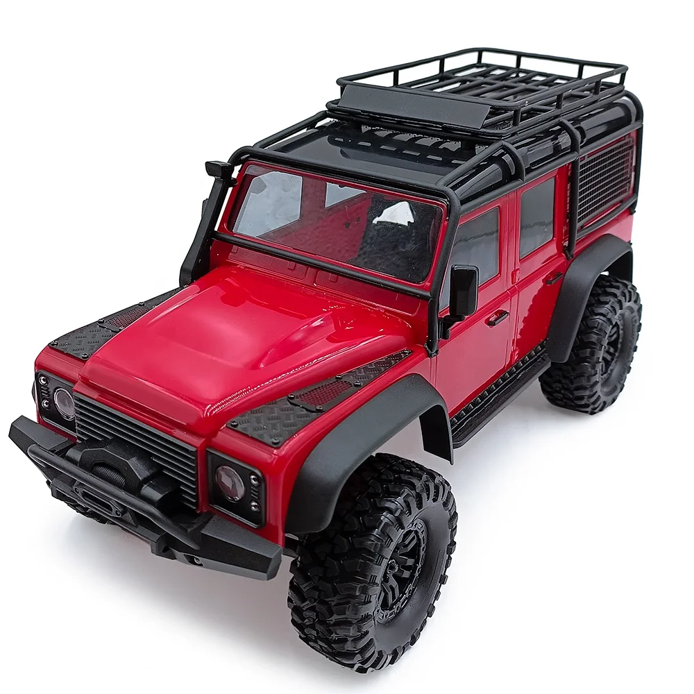 Advanced Metal Skid Plate Side Skirt Intake Grille Trim Tail Door Anti-Scratch Plate for 1/18 RC TRX4M Defender Spare Parts