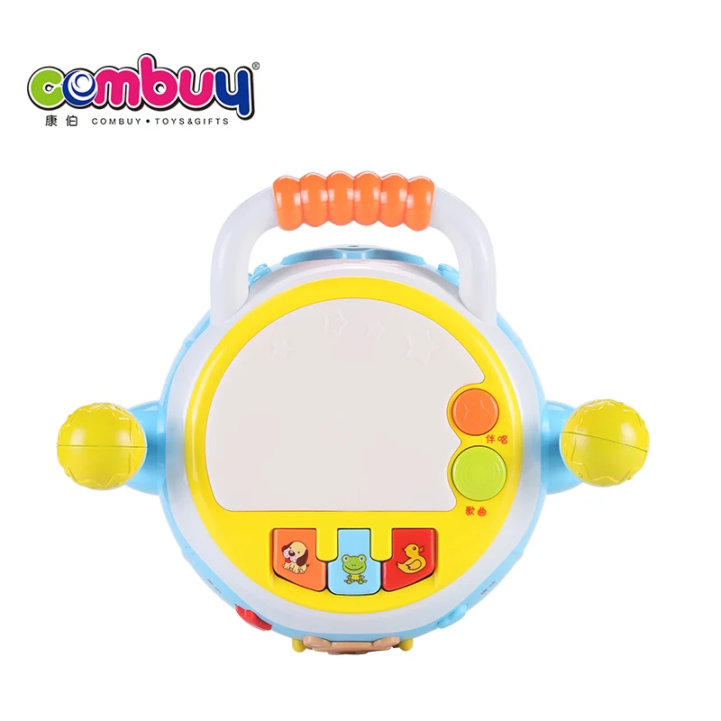 Microphone game musical instrument story revolving hand baby drum toy