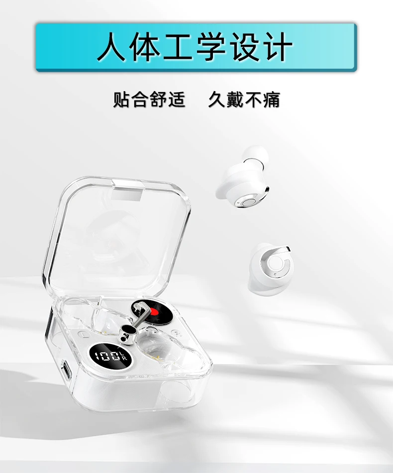 2023 New Private Transparent earbud headphones mini earbuds Transparency tws earphone smart control sports headphone