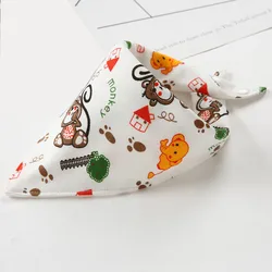 Adjustable 100% Organic Cotton 5 packs Absorbent baby bandana drool bibs Infant Toddler Baby Bibs triangle towel