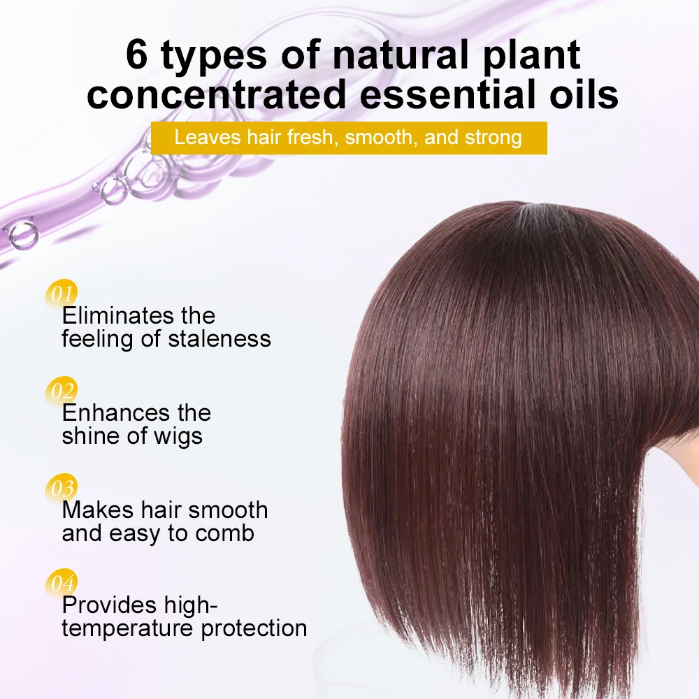 Wig Care Products Enhances Hair Shine Spray For Synthetic Wigs Human Hair Wigs Spray