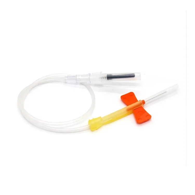 Medical grade disposable sterile blood collection tube needle holder